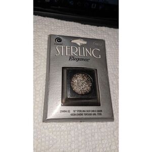 NIB Cousin Sterling Silver Elegance 18" Cable Chain
